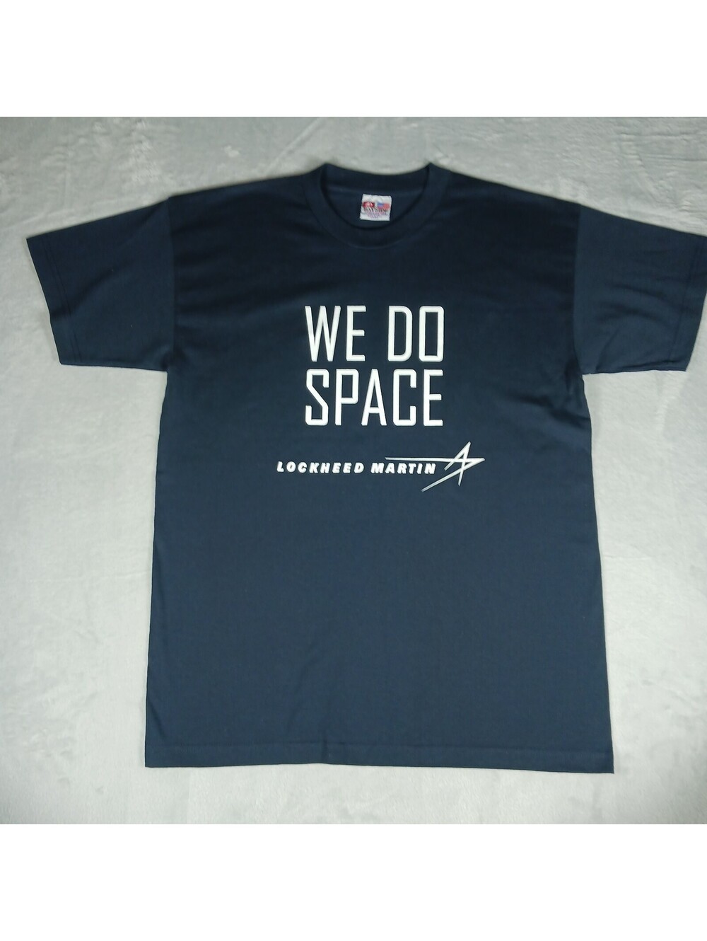 Lockheed Martin "We Do Space" Short Sleeve Graphic Print T Shirt Large Black USA